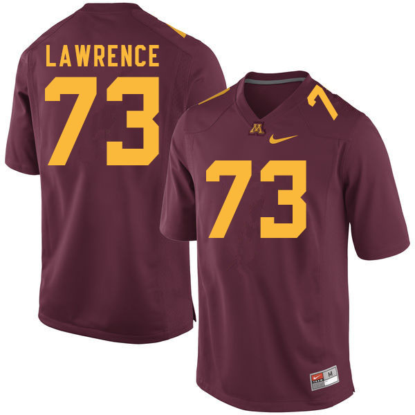 Men #73 Tyrell Lawrence Minnesota Golden Gophers College Football Jerseys Sale-Maroon - Click Image to Close